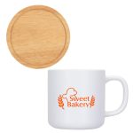 Custom Dalton 12 oz Ceramic Mug w/ Bamboo Lid/Coaster - 8