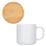 Custom Dalton 12 oz Ceramic Mug w/ Bamboo Lid/Coaster - 9
