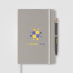 Custom Terra Recycled Milk Carton Hard Cover Notebook & Reborn Pen Set – A5 - 1