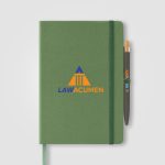 Custom Terra Recycled Milk Carton Hard Cover Notebook & Reborn Pen Set – A5 - 2