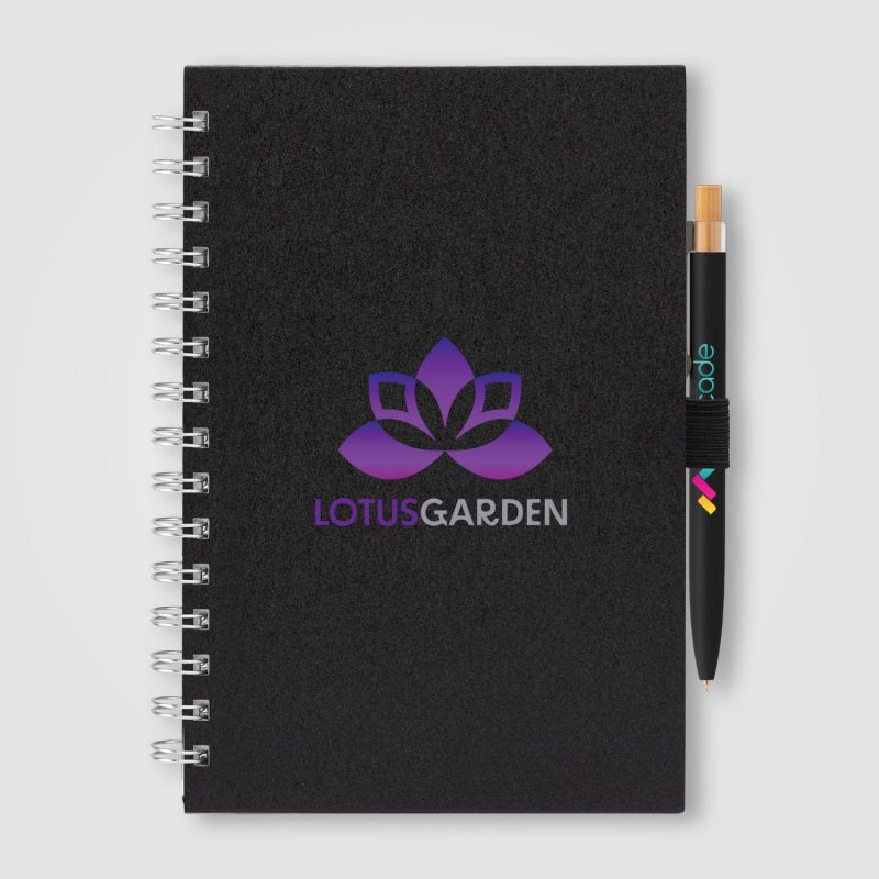 Custom Terra Recycled Milk Carton Spiral Notebook & Reborn Pen Set – A5 - 2