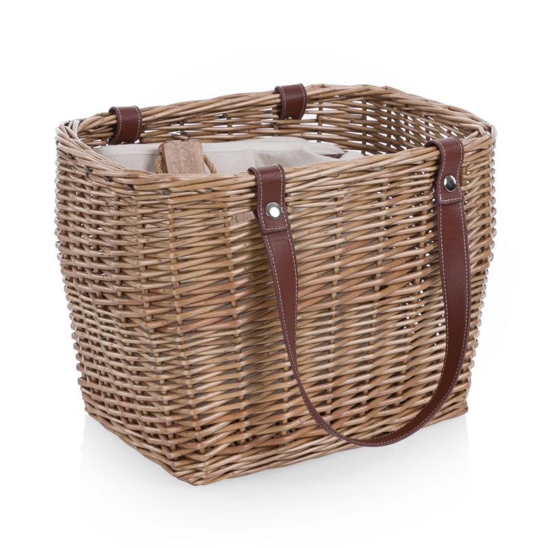 Custom Terrabella - Handwoven Earth Friendly Picnic Basket - 2