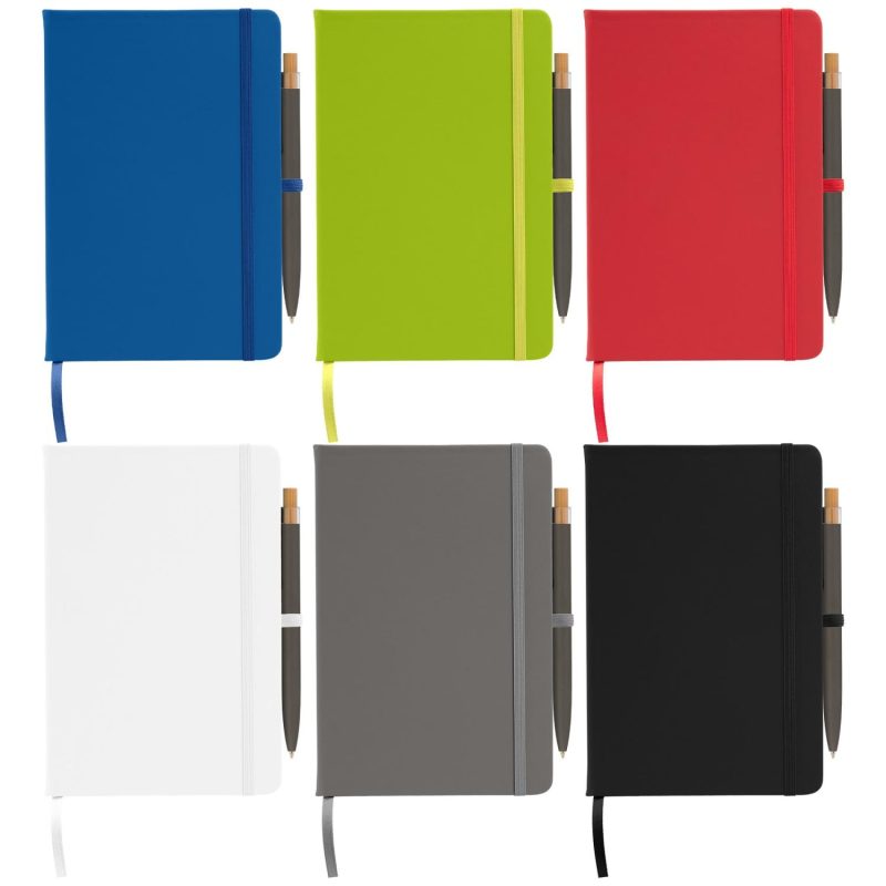 Custom Wilde Recycled Hard Cover Journal & Pen Set – A5 - 1