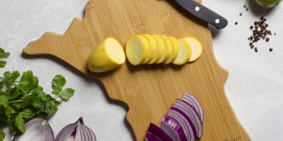 Custom Minnesota State Shaped Cutting & Serving Board w/Artwork by Summer Stokes